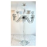 28" crystal 5-light candelabra