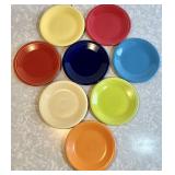 Set of eight 7" Fiesta dessert plates