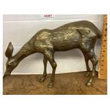 Large brass deer