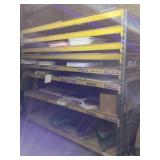 Contents on pallet shelving