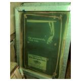 Aluminum on wood silkscreen frame 44" x 58"