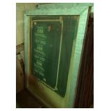 Aluminum on wood silkscreen frame 44" x 58"