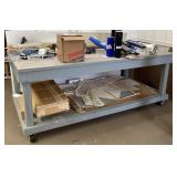 Work table on casters