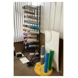 Rack with printing rolls