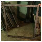 Aluminum on wood silkscreen frame 44" x 50ï¿½