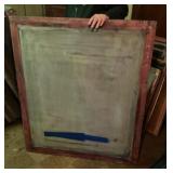 Wood silkscreen frame 44" x 50ï¿½