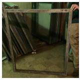 Aluminum on wood silkscreen frame 44" x 50ï¿½