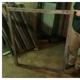 Aluminum on wood silkscreen frame 44" x 50ï¿½