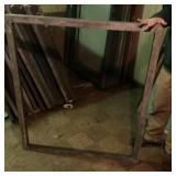 Aluminum on wood silkscreen frame 44" x 50ï¿½