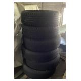 Stack of 6 tires