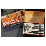 Rigid screw extractor set