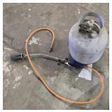 Propane tank plus torch --nearly full