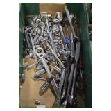 Box of wrenches and sockets