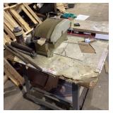 Taping table on casters