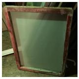 Wood silkscreen frame 22" x 31ï¿½.