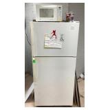 Whirlpool refrigerator & GE microwave