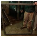 Aluminum on wood silkscreen frame 44" x 50ï¿½