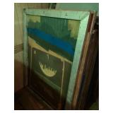 Aluminum on wood silkscreen frame 44" x 50"