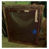 Aluminum on wood silkscreen frame 44" x 50ï¿½