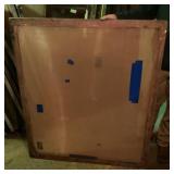 Aluminum on wood silkscreen frame 44" x 50ï¿½