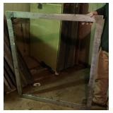 Aluminum on wood silkscreen frame 44" x 50ï¿½