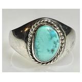 Sterling silver turquoise ring