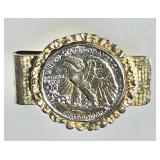 1943 silver half dollar set into a money clip