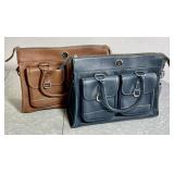 2 Dooney & Bourke leather double-pocket purses