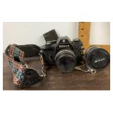Nikon camera & extra lens