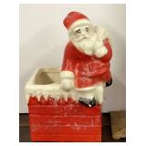 Vintage ceramic Santa planter