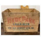 Hyde Park wood beer crate