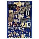 Vintage shoe clips, dress clips, buckles,