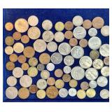 Group of foreign coins