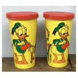 2 vintage Donald Duck cups