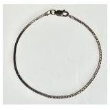 Milor sterling silver box chain bracelet