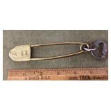 Safety pin key tag