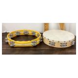 2 tambourines