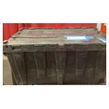 Storage tote with flip lid