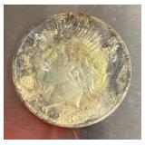 1923 Peace dollar --damaged
