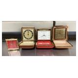 4 travel alarm clocks