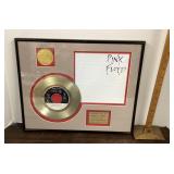 Pink Floyd "The Wall" Gold 45 record display
