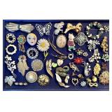 Costume jewelry brooches