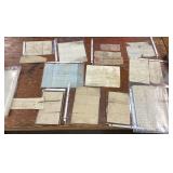 Collection of very old ephemera