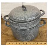 Graniteware double boiler