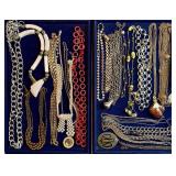 Costume jewelry necklaces group
