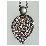 Sterling silver necklace with CZs