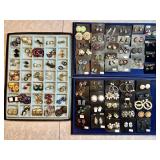 Huge lot of clip-on costume earrings