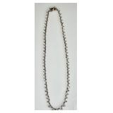 Gold over sterling necklace with clear stones