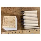 12-piece wood carving tools + partial project