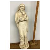 Concrete Virgin Mary statue